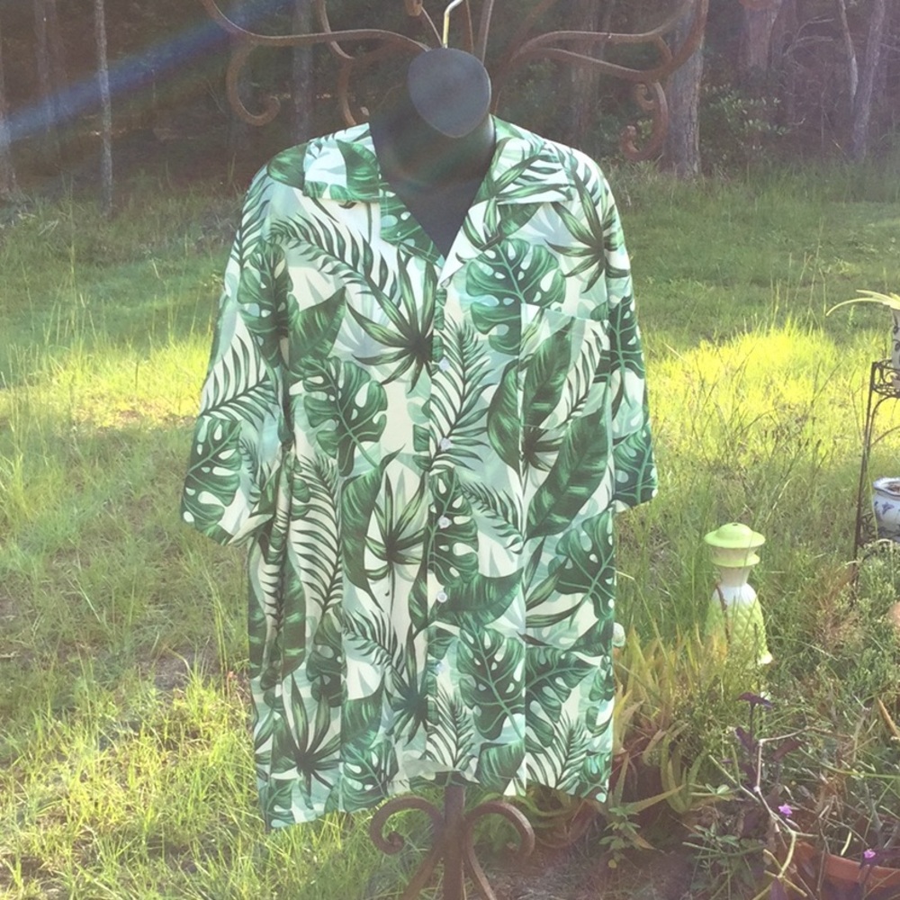 🌴NWOT Mens Unisex Too Fun Hawaiian Style Shirt Size 2XL Wardrobe Must Have 🌴
